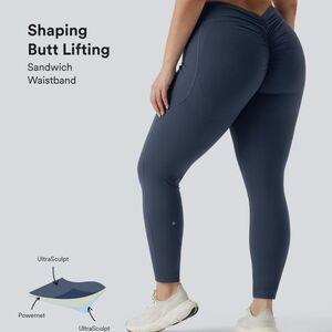 Halara UltraSculpt™ High Waisted Tummy Control Butt Lifting Ruched Yoga Leggings